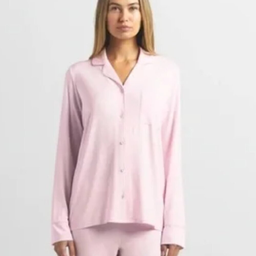 SKIMS Light Pink Pajama Set XXS stains